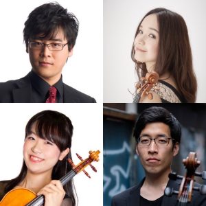 【終了】5月3日（日祝）12:00 松野木拓人(Vn) × 若旅菜穂子(Vn) × 仁科友希(Va) × 細井唯(Vc)　弦楽四重奏＠弦楽器大展示会in秋葉原UDX