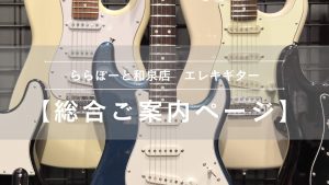 【エレキギター総合ご案内ページ】人気モデルを常時展示！専門スタッフ駐在！初心者から上級者まで徹底サポートします♪
