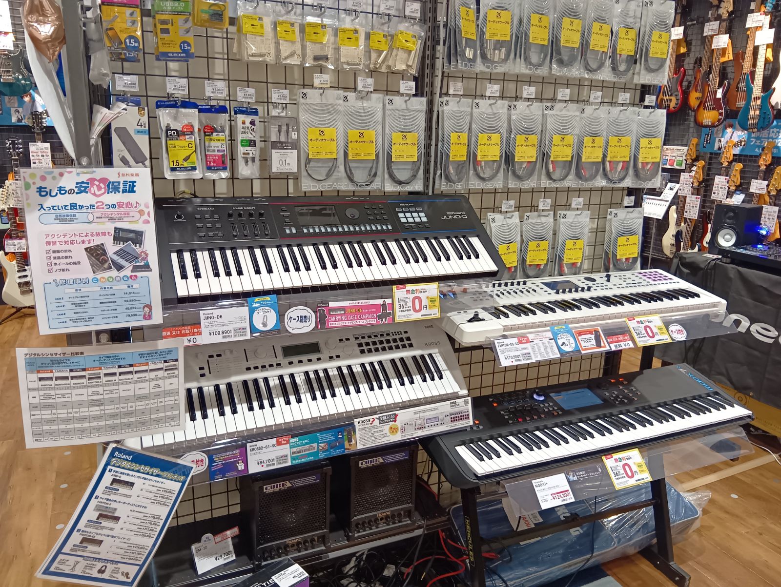 【2026年4月27日(月)更新】シンセサイザー・ステージキーボード展示ラインナップのご紹介！
