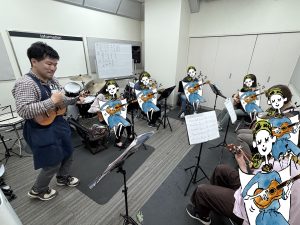 【ウクレレサークル】5月の活動報告！4月に続き「はじめてのチュウ」をアンサンブルで演奏♪