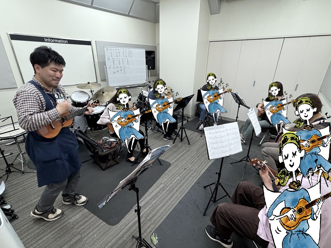 【ウクレレサークル】5月の活動報告！4月に続き「はじめてのチュウ」をアンサンブルで演奏♪