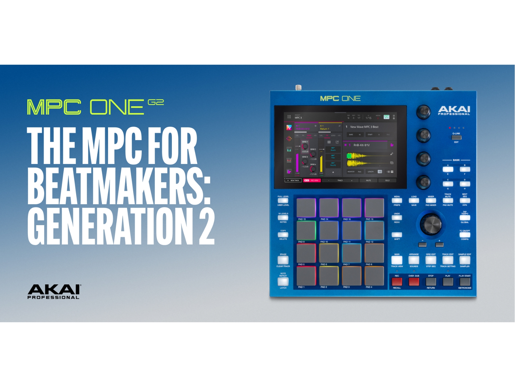 【AKAI 新製品情報！】MPC One G2発売決定！