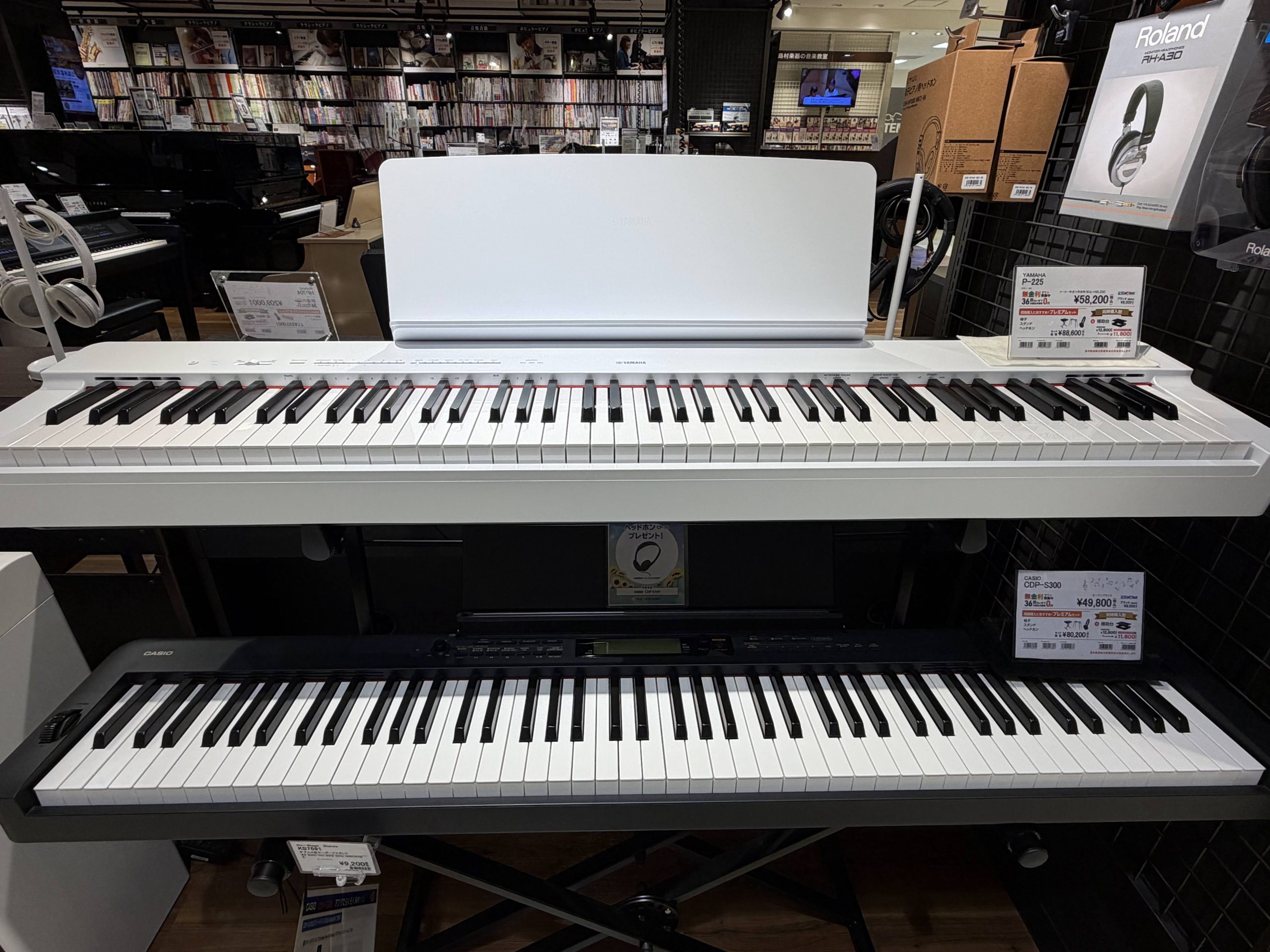 【電子ピアノ】YAMAHA P-225展示開始しました！