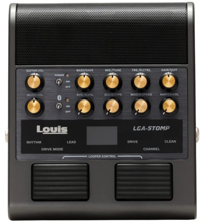 マルチエフェクター風のボディにアンプ＆スピーカーを凝縮！Louis「LGA-STOMP」が新登場