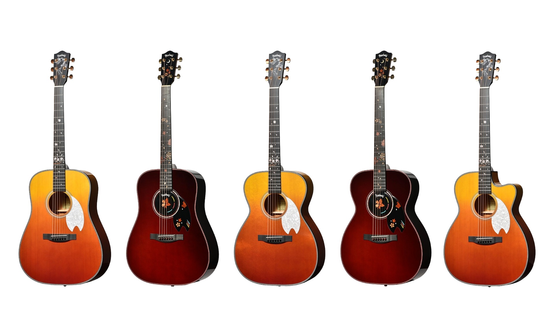 【2026年限定】Headwayより「桜×紅葉」をテーマにした四季桜モデルアコースティックギターが登場！