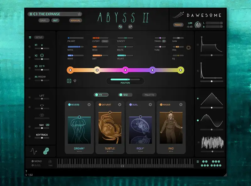 Tracktion Dawesome Abyss 2｜音を“色”として扱うソフト音源。さまざまな素材を自分だけのサウンドパレットに活用