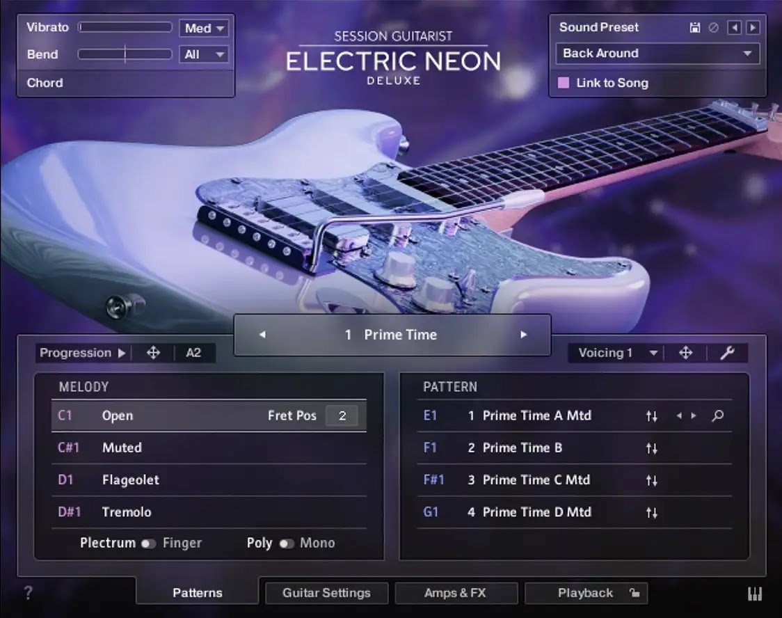 Native Instruments「Session Guitarist – Electric Neon Deluxe」| エレクトロニック・ミュージックとモダンポップ向けギター音源