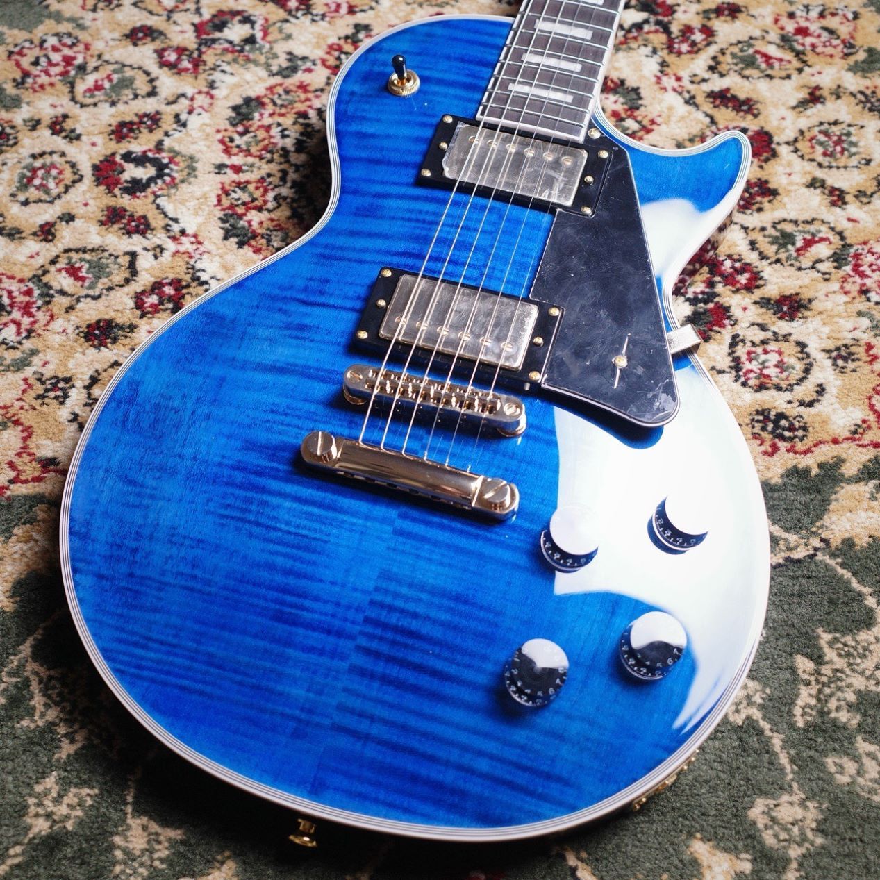 新品Bacchus DUKE-CTM-FM ST-BLU エレキギター グローバルシリーズ 【3.37kg】