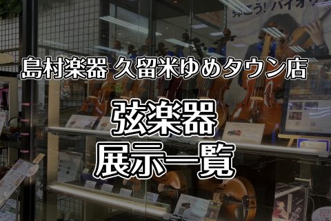 【バイオリン】久留米店の展示中商品の紹介！アドバイザーが選び方もサポートします♪