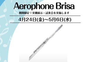 期間限定！【フルート型電子管楽器】Roland Aerophone Brisa試奏できます！