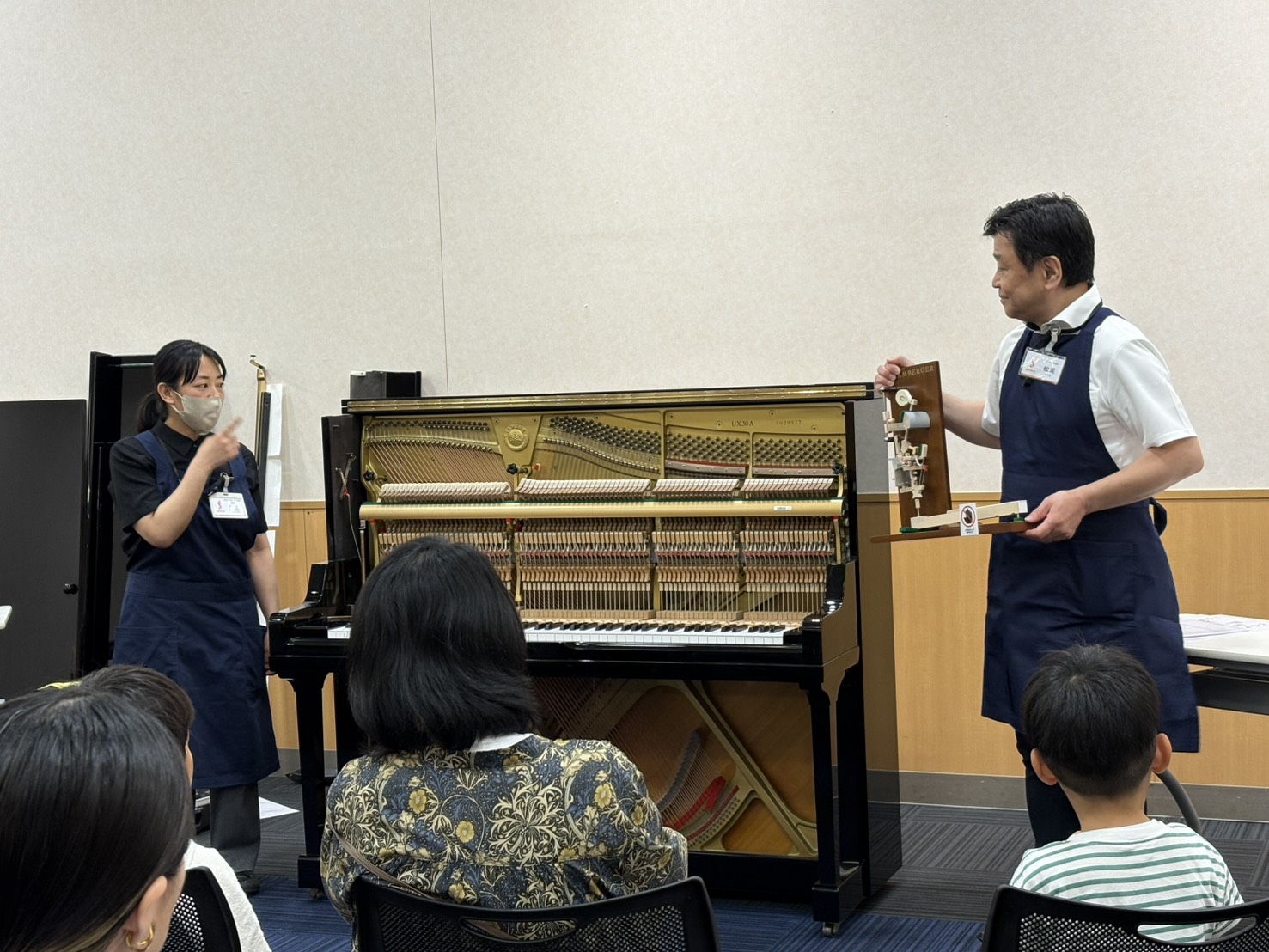 【イベントレポート】ピアノ解体ショー＆ピアノハンマーでキーホルダーづくりを開催しました！