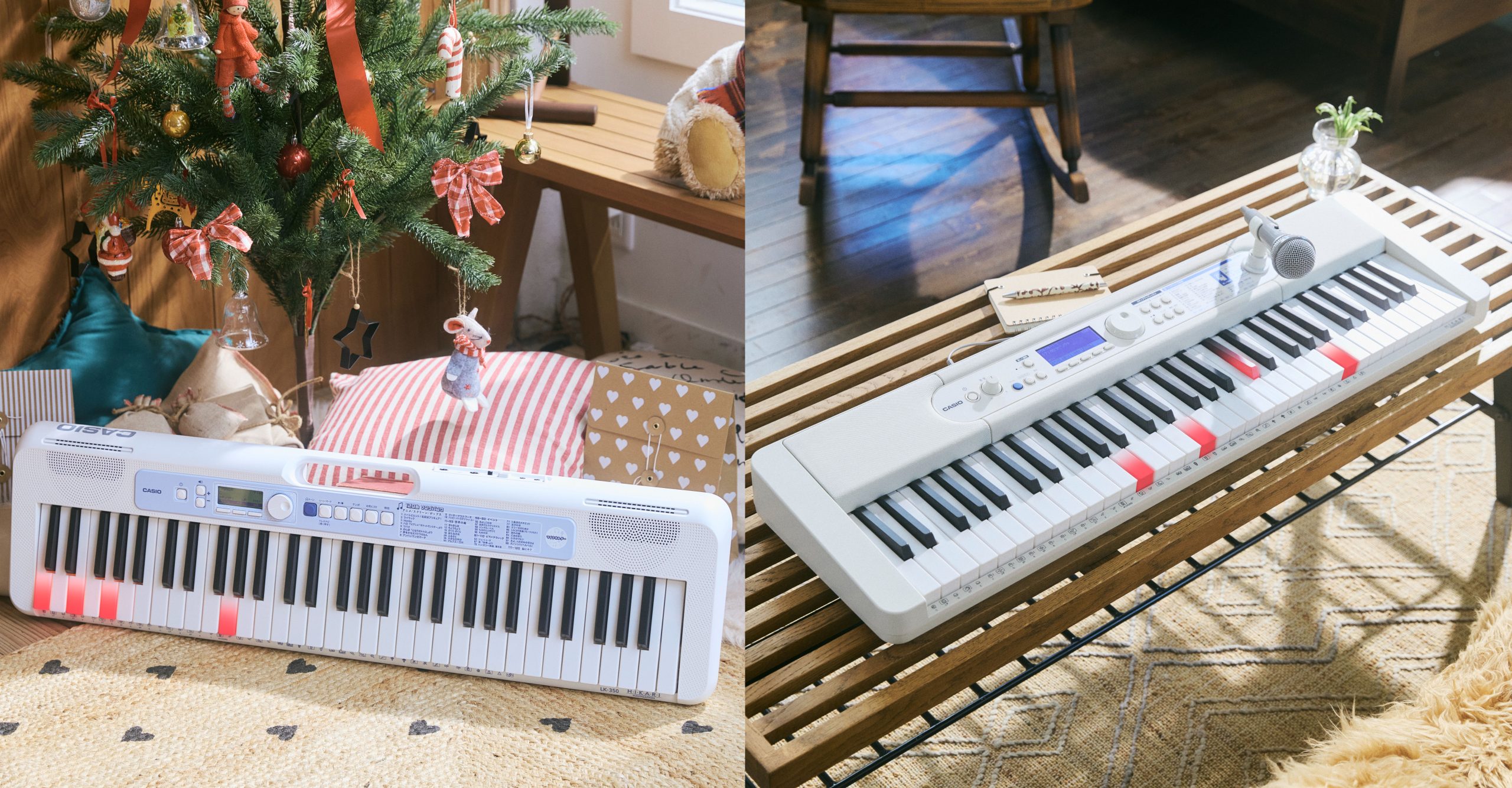 【キーボード】9/4発売　CASIO　光ナビキーボード　LK-350・LK-550