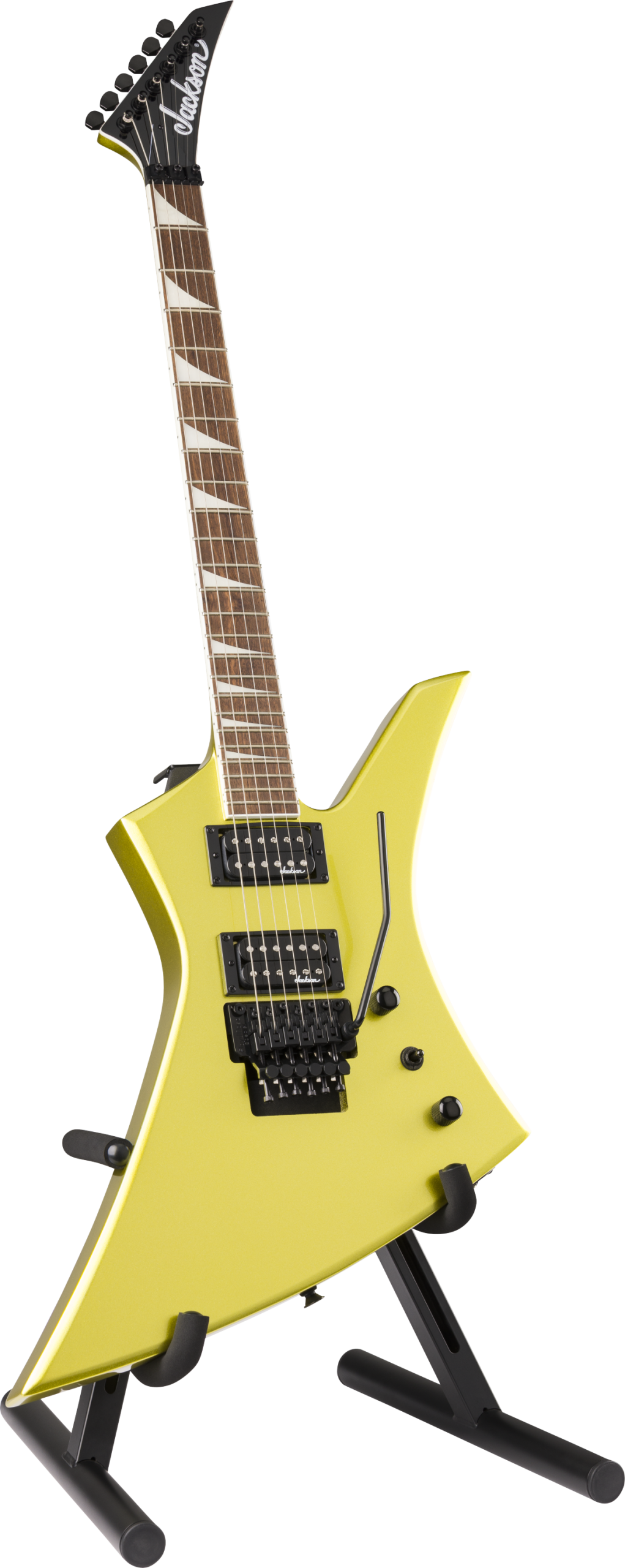 Hurricane ハリーケン　エレキベース 変形モデル 変形ギターも安定ホールド！Jackson「Flex™ A-Frame Stand」が登場