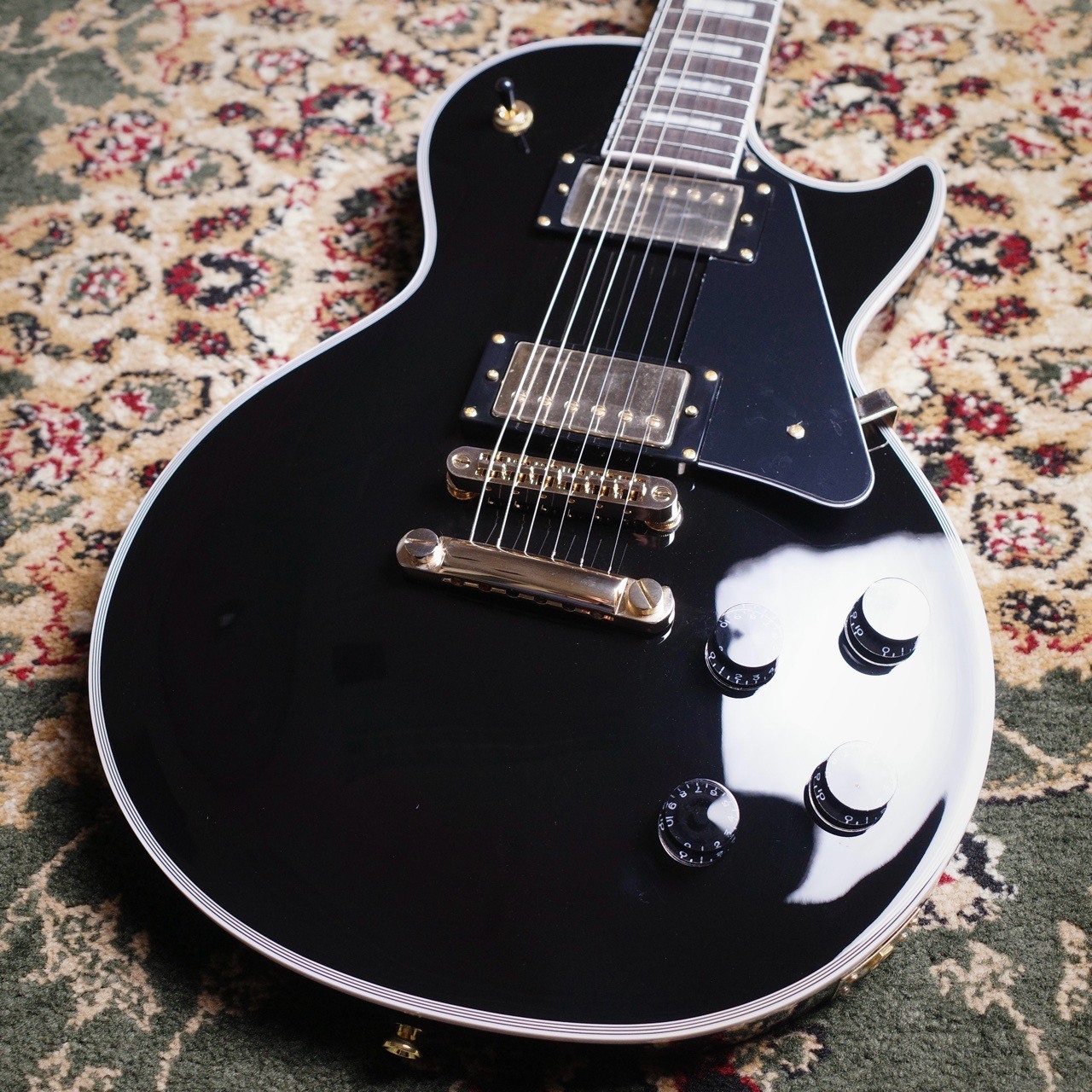新品Bacchus DUKE-CTM BLK レスポールカスタムタイプ 【3.37kg】