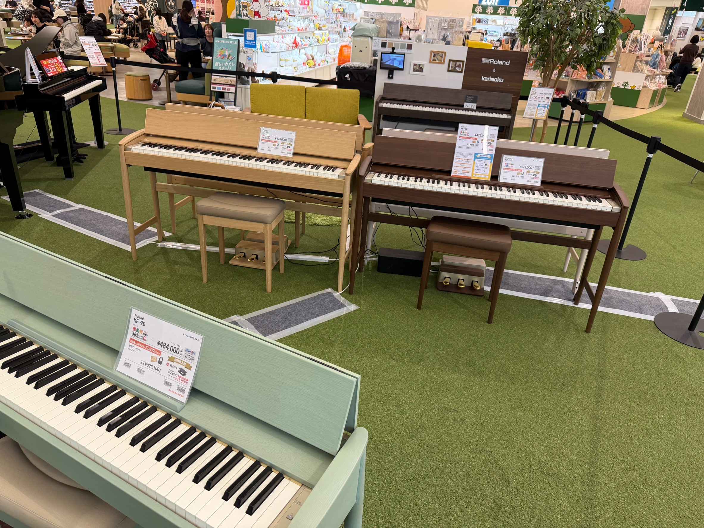 音色もデザインもこだわりたい方へ｜きよら5色を見比べて、お部屋にぴったりの一台を見つけよう！｜きよら全色展示【9月18日(金)～27日(日)期間限定】Roland　きよら KF-20・KF-25全カラー展示！