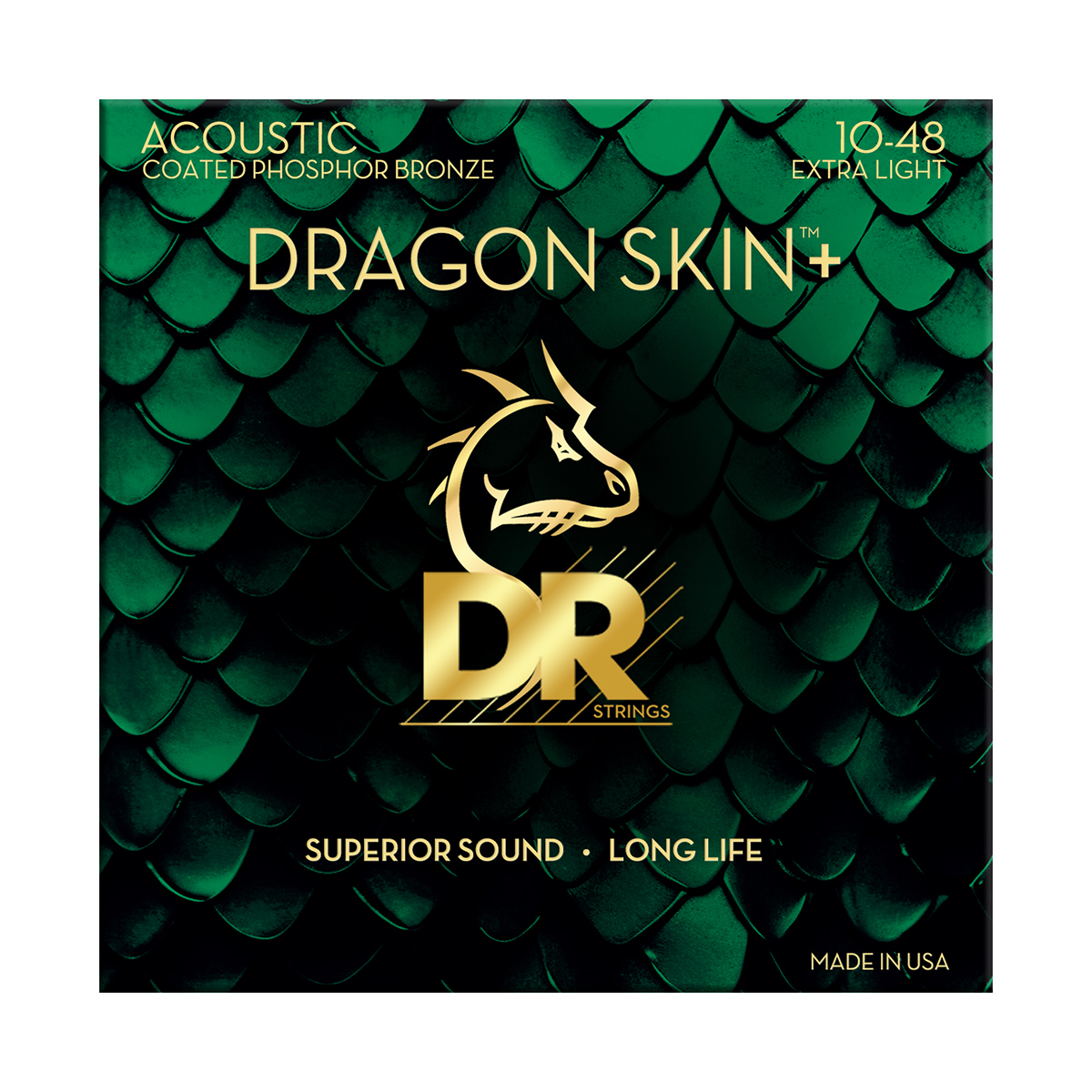 アコースティックギター弦DR:DRAGON SKIN＋ 10-48
