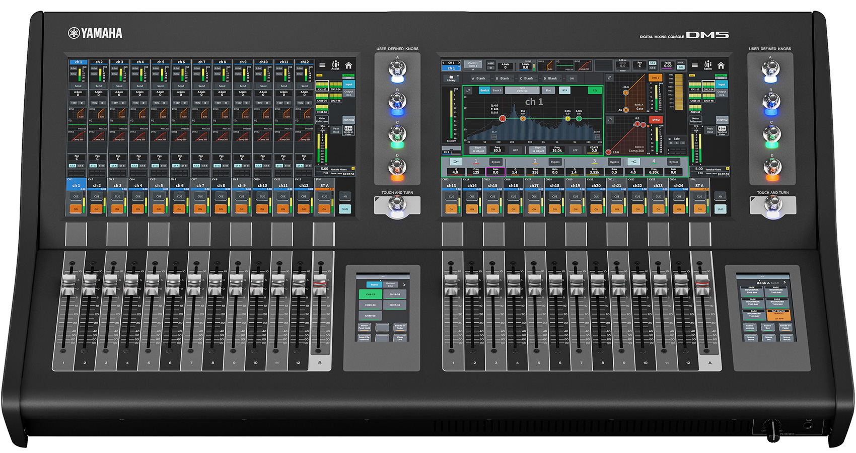 YAMAHA DM5シリーズ | ガラスキー搭載のデジタルミキサーと新Rシリーズ