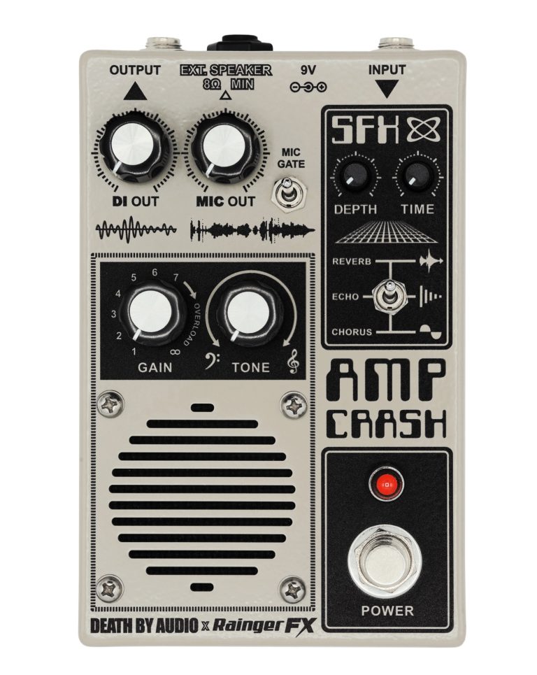 【新製品】ペダル内に本物のアンプとマイクを内蔵!? DEATH BY AUDIO「AMP CRASH」が登場！