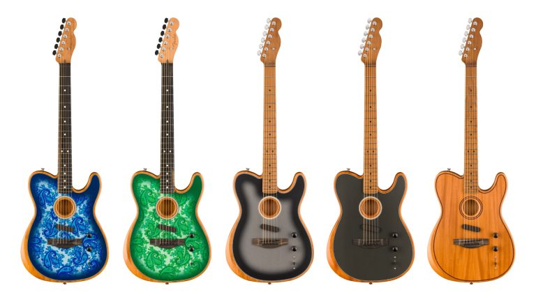 【Fender】多彩なトーンと限定ルックスが融合した「FSR American Acoustasonic Telecaster」が登場！