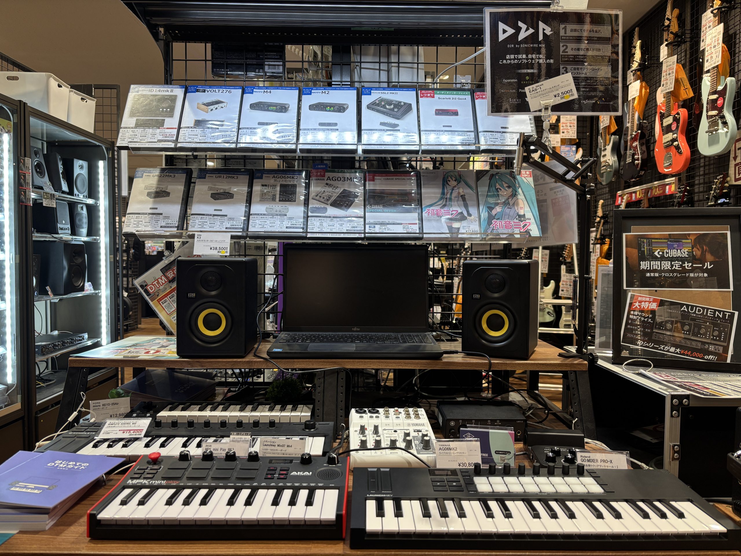 様々なDTM関連商品をそろえております【島村楽器 Coaska Bayside Stores 横須賀店】