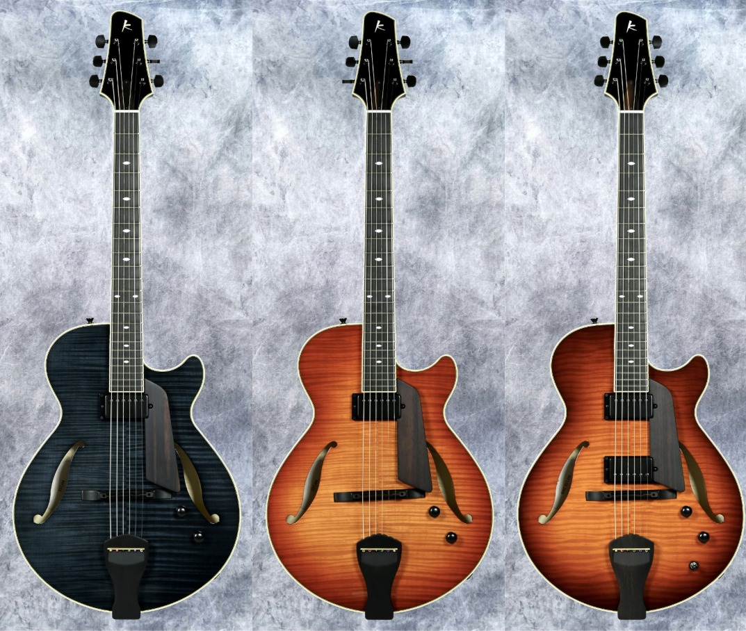 【Kikuchi Guitars】取り回しに優れた15インチ薄胴ボディを採用した「MF15S」「MF15S 2HB」が登場！