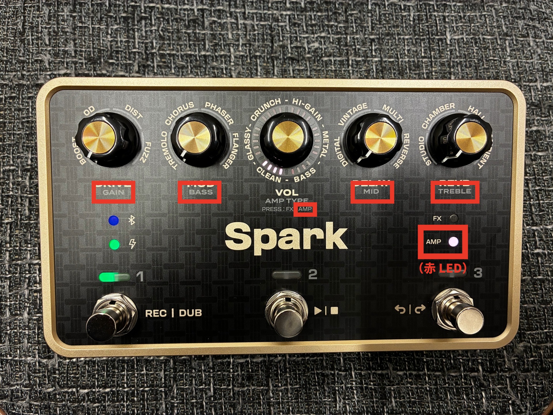 実機レビュー】Positive Grid Spark PEDAL 徹底解説！アンプ