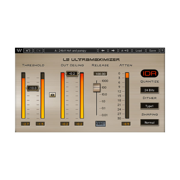 オーディオプラグイン　リミッターWAVES L2 Ultramaximizer