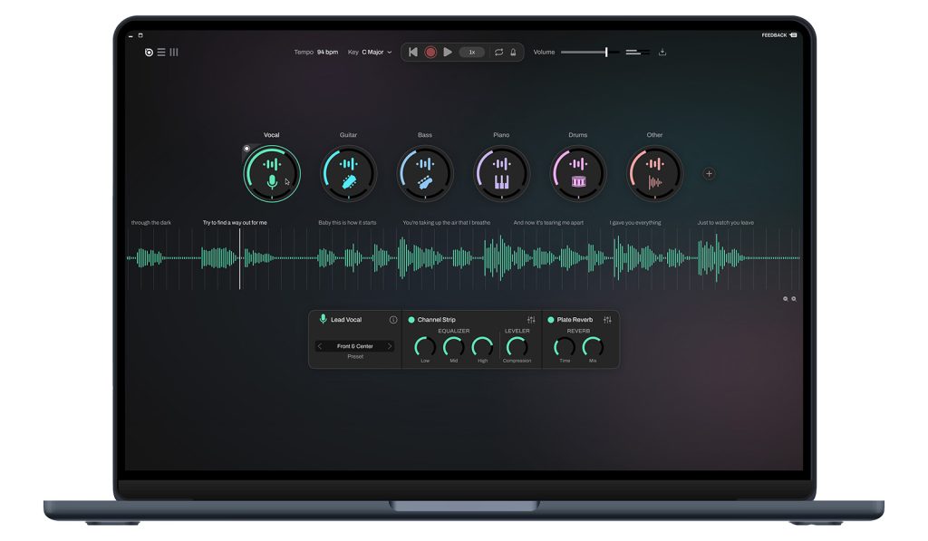 Universal Audio LUNA Studio | AIアシスタント、最大6ステム分離