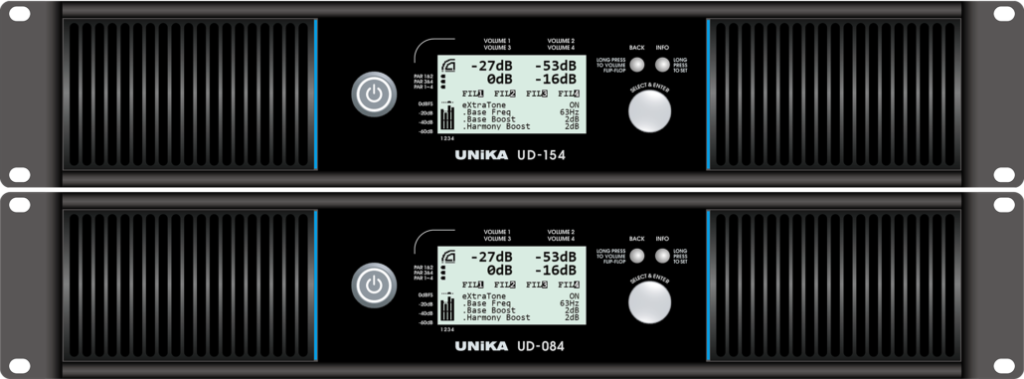UNiKA UD-154 / UD-084 | DanteとDSPを搭載した4chパワーアンプ | 楽器