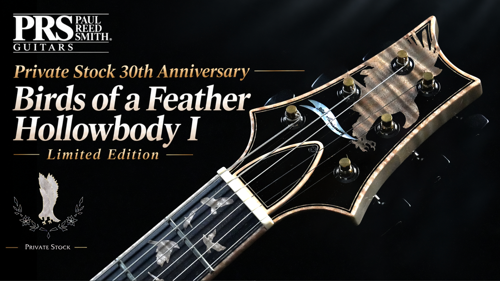 【生誕30周年記念】PRS Private Stock 30th Anniversary “Birds of a Feather” Hollowbody I｜バイヤー平林が綴る PRS という美学 Vol.28【Paul Reed Smith】