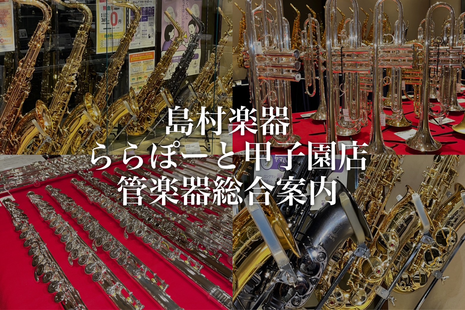 【管楽器】ららぽーと甲子園店 管楽器総合案内【阪神・甲子園・西宮】