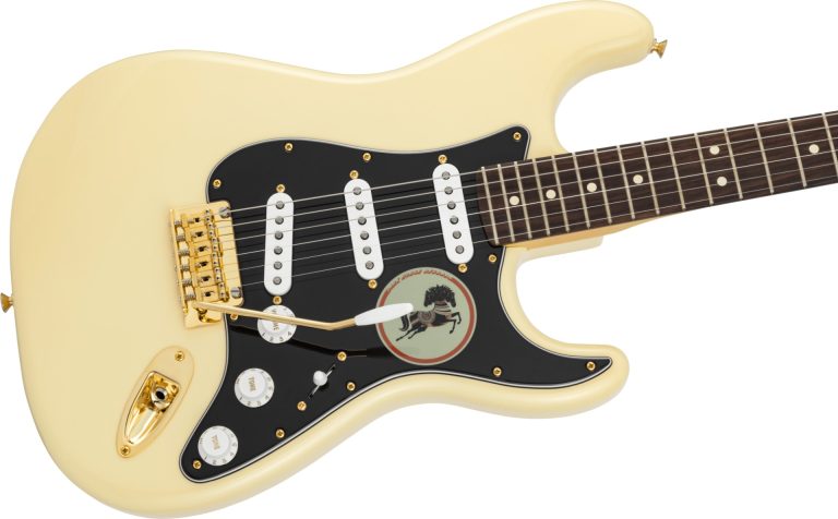 【ご予約受付中】新製品・Fenderからジョージ・ハリスン「Dark Horse」デザインの特別なストラトキャスターが登場！