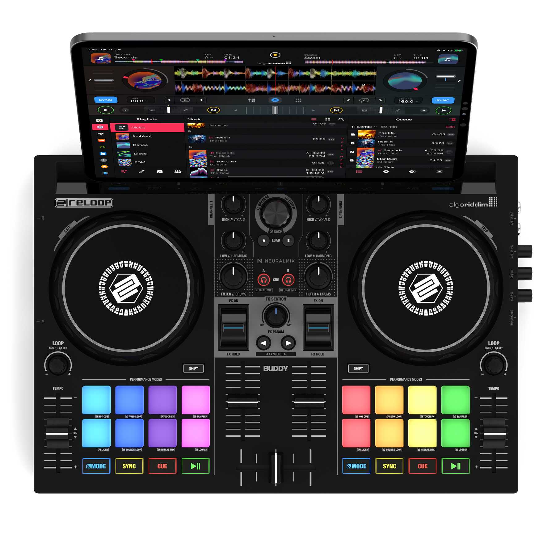 DJコントローラーReloop BUDDY