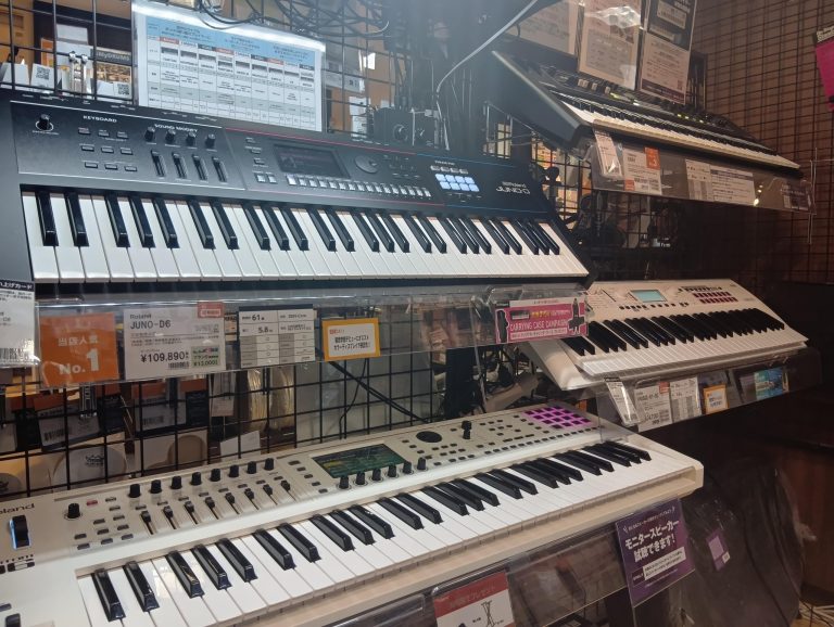 【旭川でキーボード・シンセサイザーを選ぶなら】初心者〜ライブ音作りまで店員がサポート！