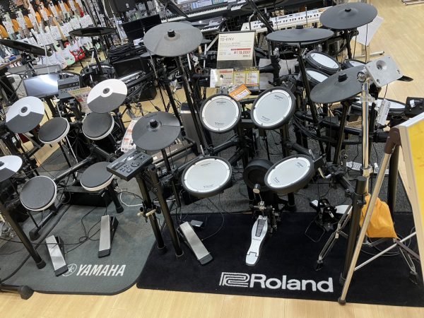【島村楽器鈴鹿店】電子ドラム展示ラインナップ