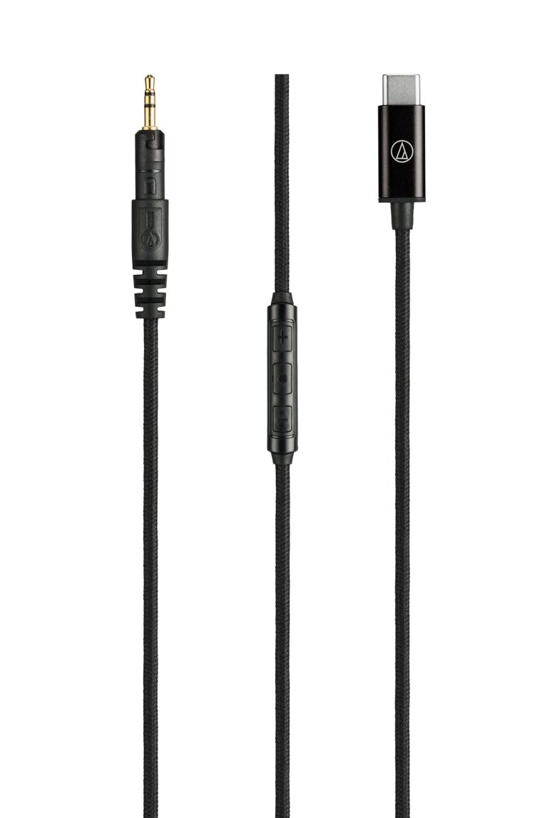 オーディオテクニカ「AT-HC2C/1.2」| USB Type-C接続のヘッドホン用着脱ケーブル