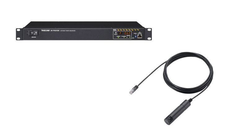 【TASCAM】ネットワーク経由の電源監視・制御に対応したパワーディストリビューター「AV-P5015N」と温湿度センサー「EA1240」
