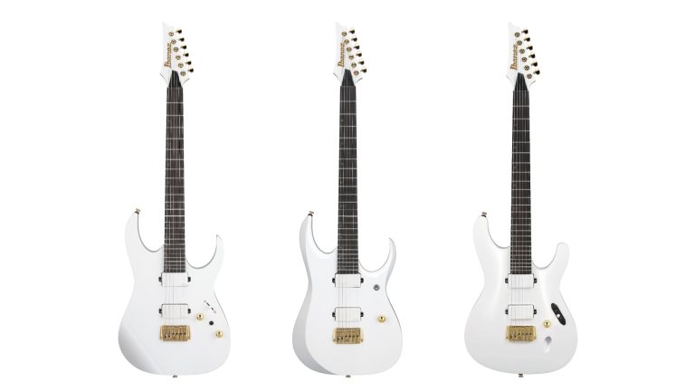 【限定モデル】Ibanezより白×金の優美なカラーリングを纏った「White × Gold Limited Model」3機種が登場！