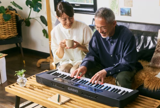 CASIOのキーボードを使って『光ナビで楽しく脳活』体験できます！！