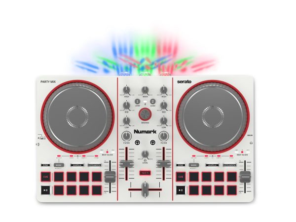 Numark Party Mix III | 内蔵LEDライトショーと専用Stemsコントロールを備えたDJコントローラー