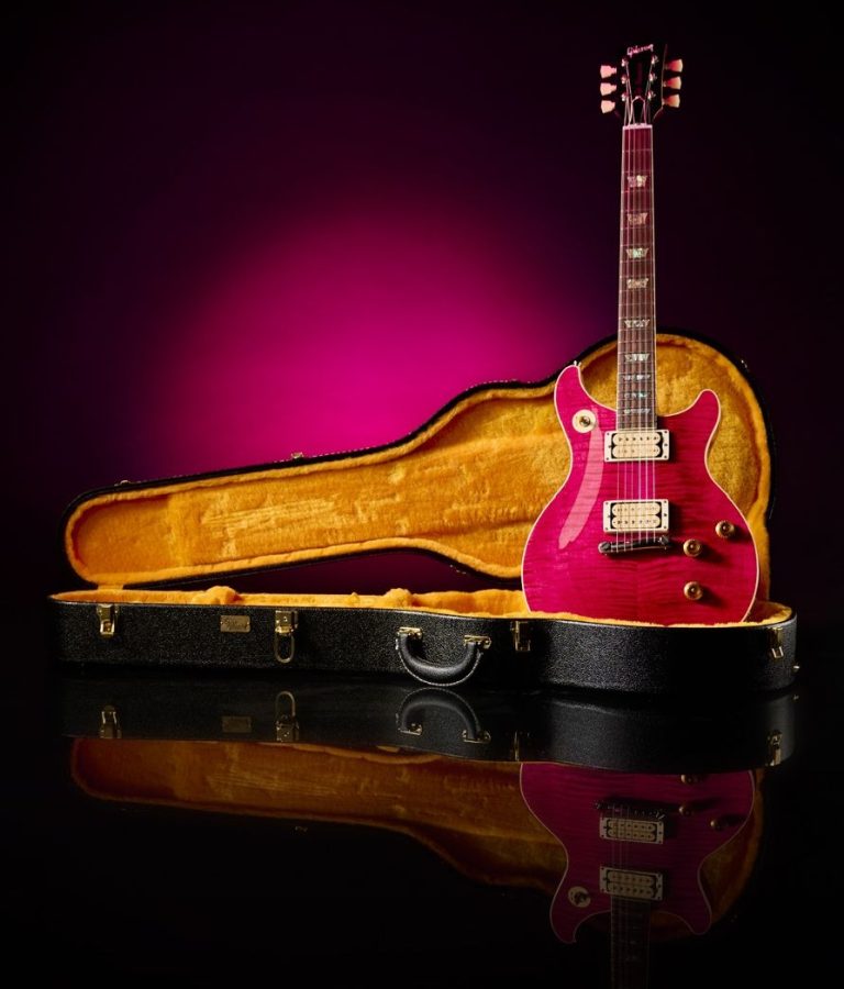 Gibson Tak Matsumoto DC STD Flame Top Trans Pinkららぽーと豊洲店でも受注予約受付開始！