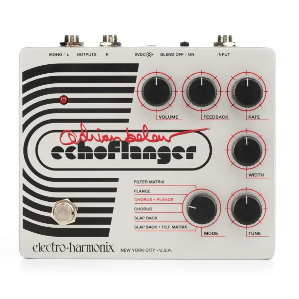 【Electro-Harmonix】Adrian Belewの象徴的サウンドを再現する「Echoflanger」が限定復刻！新モードも加わった注目ペダルが登場