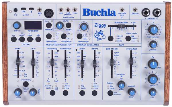 Buchla Ziggy | パッチコード不要の直感操作を実現するデジタル制御アナログ・シンセサイザー