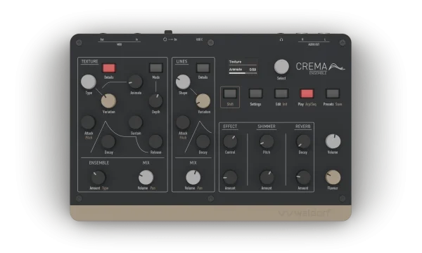 Waldorf Crema | ストリングスとFMを融合した小型シンセ