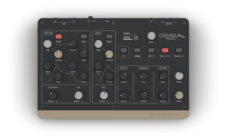 Waldorf Crema | ストリングスとFMを融合した小型シンセ