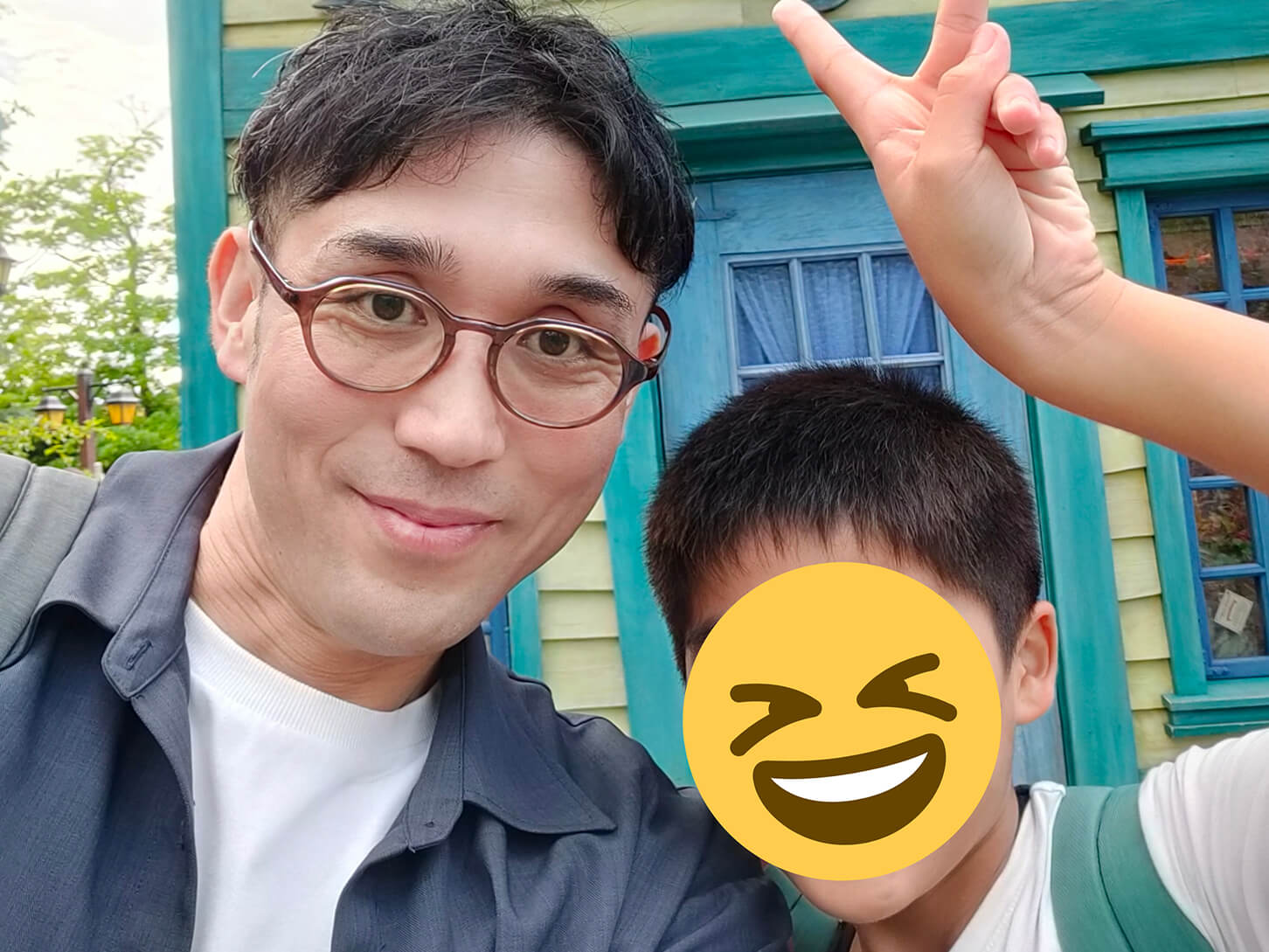 息子とのツーショット